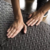 24" x 24" Anti Slip Interlocking Gym Floor Mat - 1/2" Thick